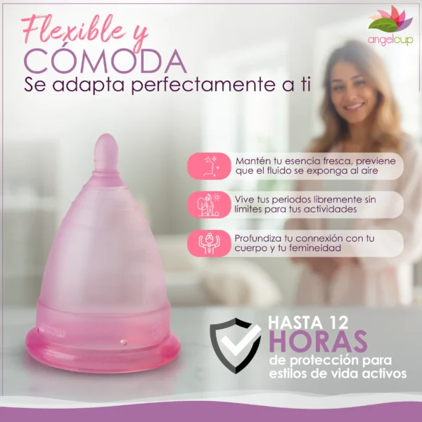 Copa Menstrual Angelcup Rosa - Image 2