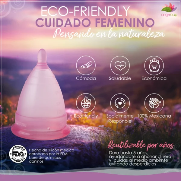 Copa Menstrual Angelcup Rosa - Image 6