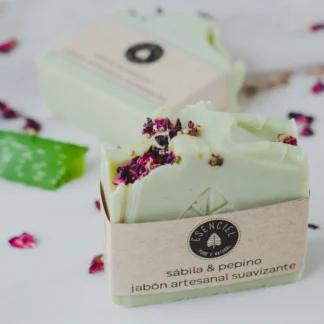 Jabón artesanal de Sábila y pepino